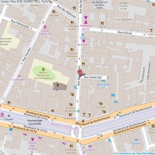 Rue ANDRE GILL Paris