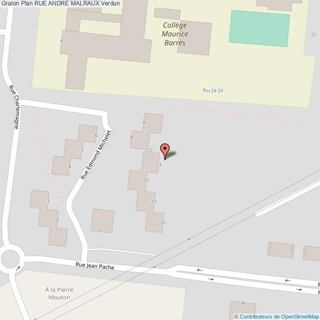 Rue ANDRÉ MALRAUX Verdun