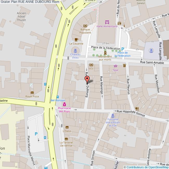 Rue ANNE DUBOURG Riom