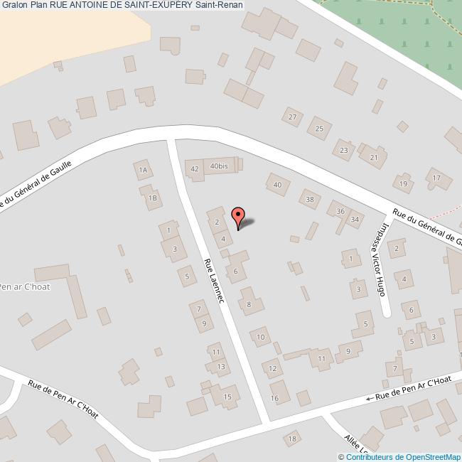 Rue ANTOINE DE SAINTEXUPÉRY SaintRenan