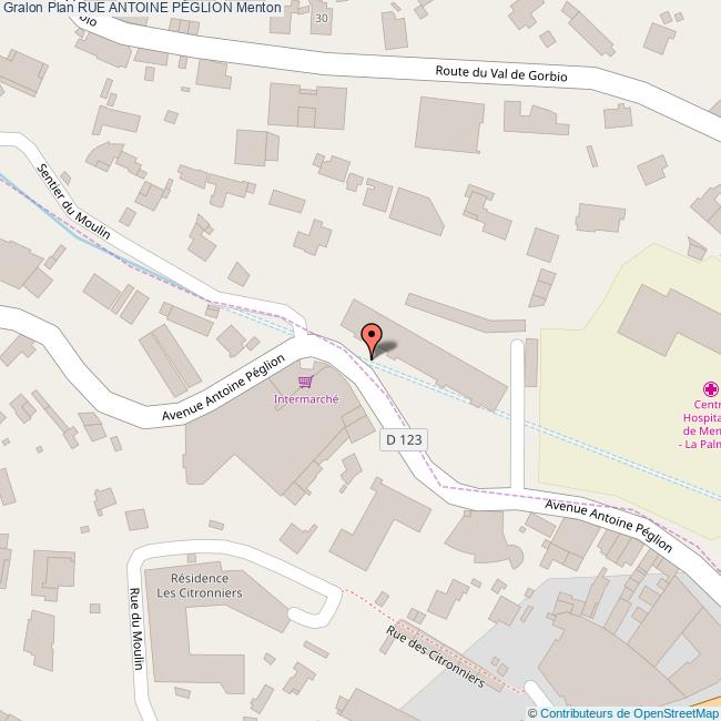 Rue ANTOINE PÉGLION Menton