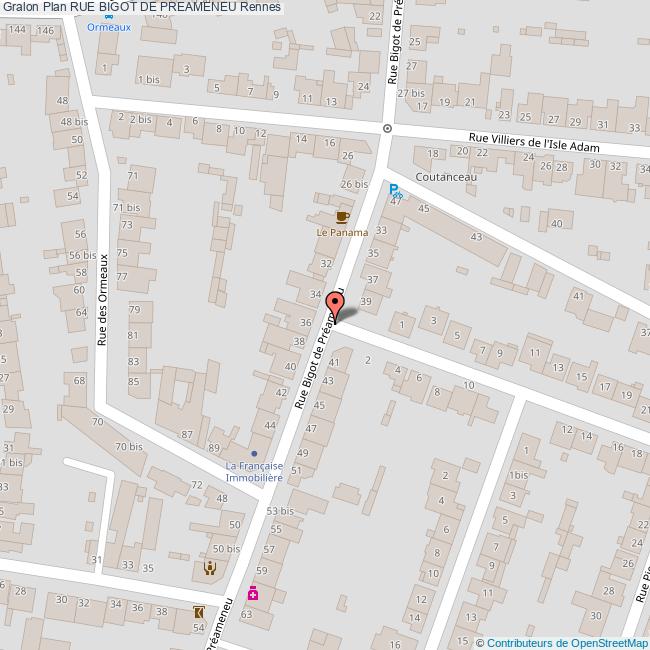 Rue BIGOT DE PREAMENEU Rennes