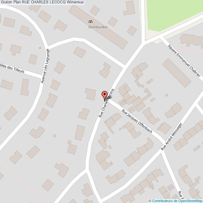 plan Rue  CHARLES LECOCQ