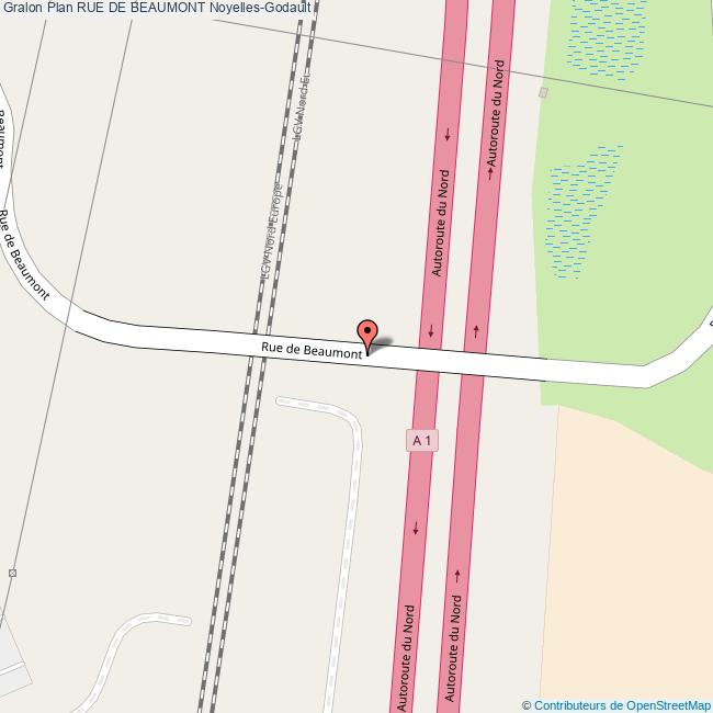 plan Rue de  BEAUMONT
