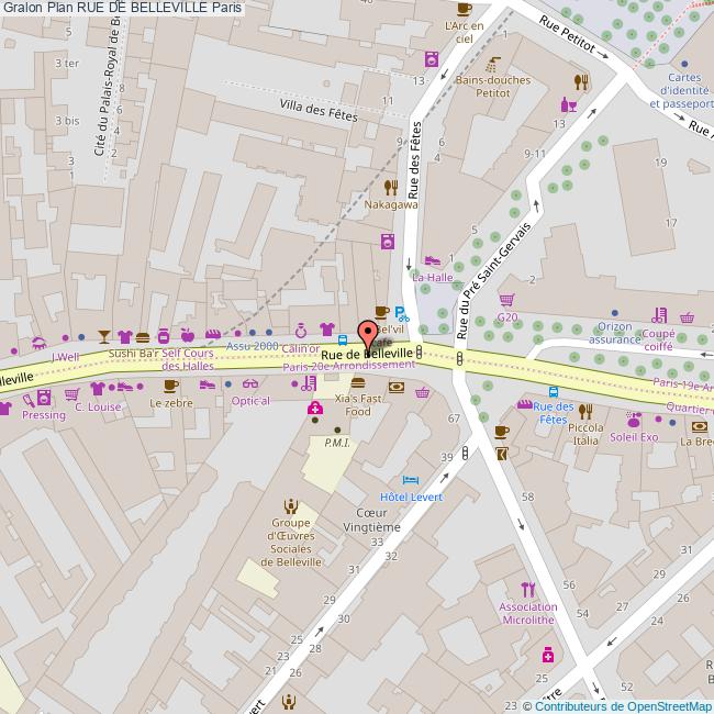 Rue de BELLEVILLE Paris