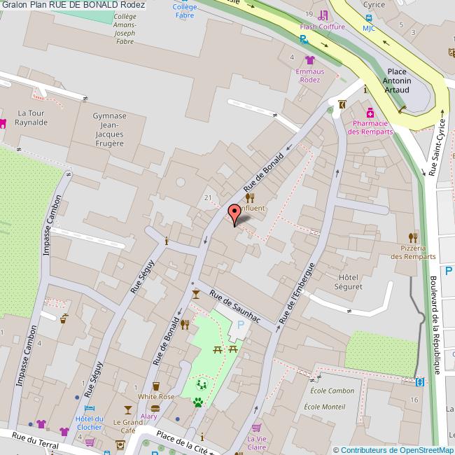Rue de BONALD Rodez