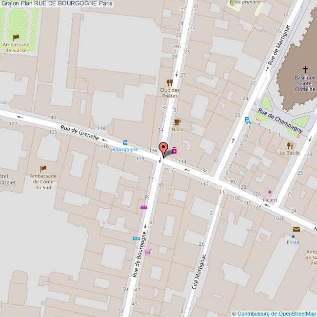 Rue de BOURGOGNE Paris