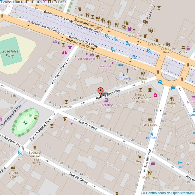 Rue de BRUXELLES Paris