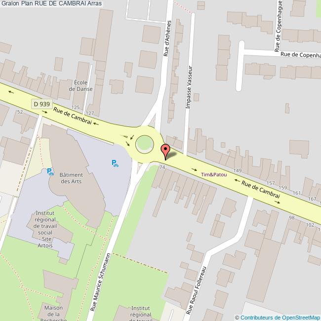 plan Rue de  CAMBRAI