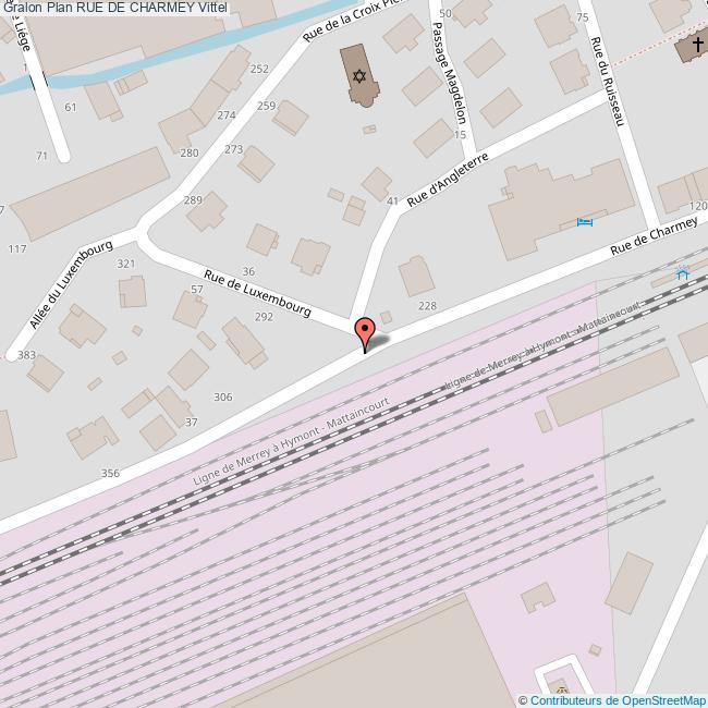 plan Rue de  CHARMEY