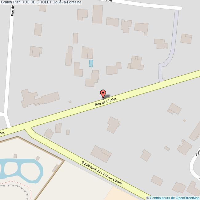 plan Rue de  CHOLET