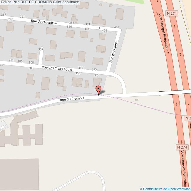 Rue de CROMOIS SaintApollinaire