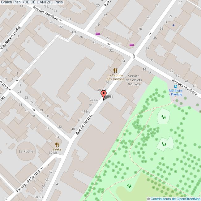 Rue de DANTZIG Paris