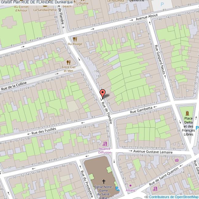 plan Rue de  FLANDRE