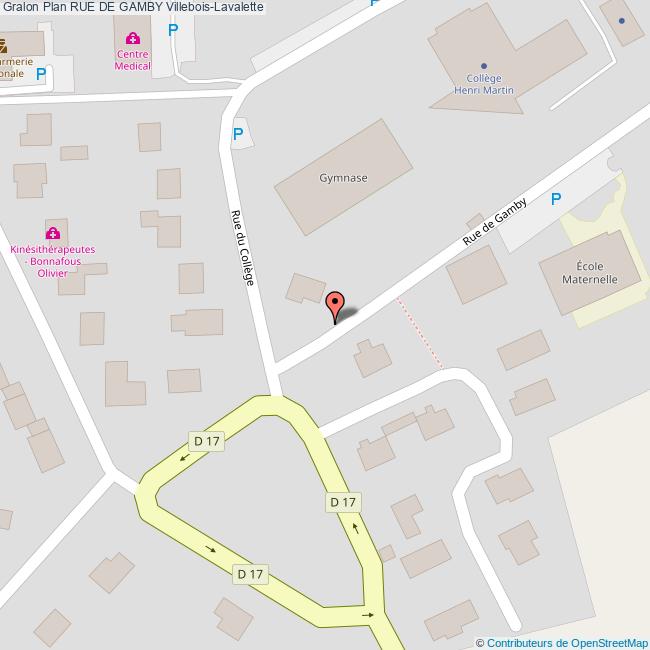 Rue de GAMBY VilleboisLavalette