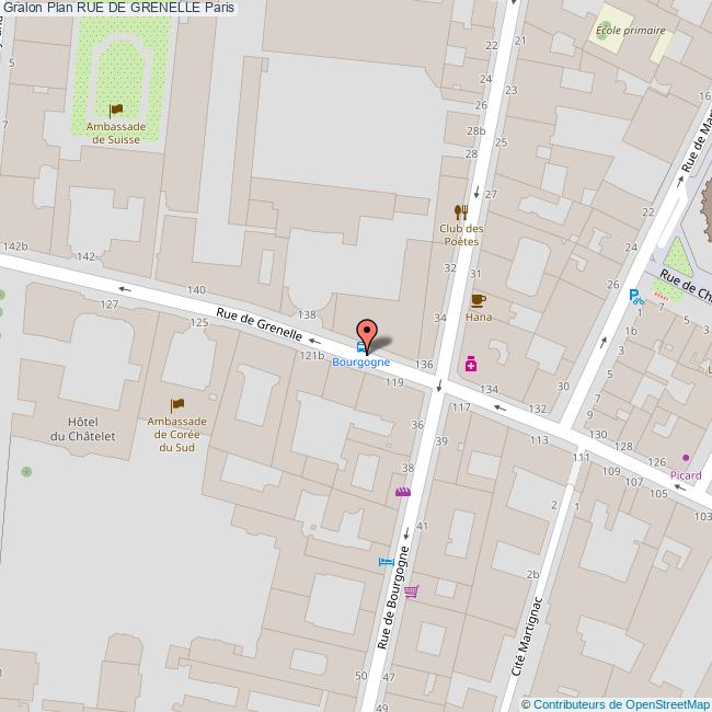 Rue De Grenelle Paris Map Rue De Grenelle Paris