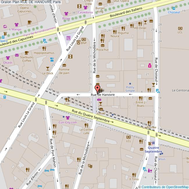 Rue de HANOVRE Paris Rue de HANOVRE Paris