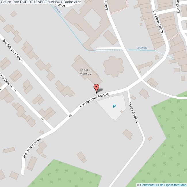Rue de l' ABBÉ MANSUY Badonviller