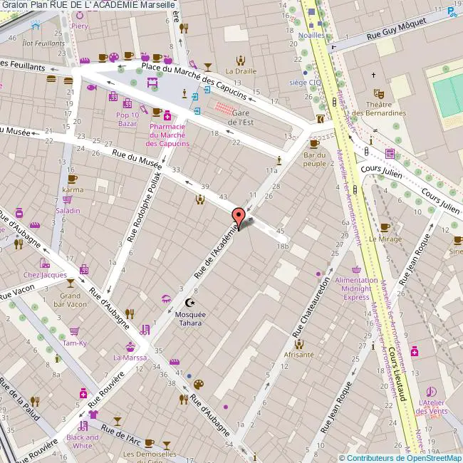 plan Rue de l'  ACADÉMIE