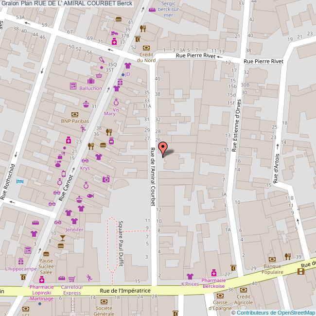 Rue de l' AMIRAL COURBET Berck