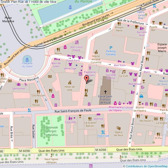 plan Rue de l'  Hotel de ville