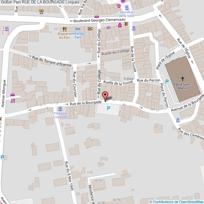 plan Rue de la  BOURGADE