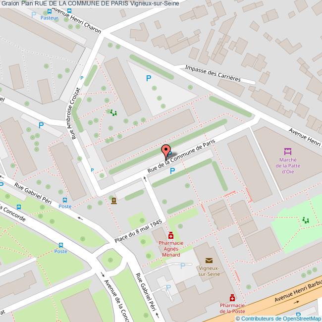 Rue de la COMMUNE DE PARIS VigneuxsurSeine