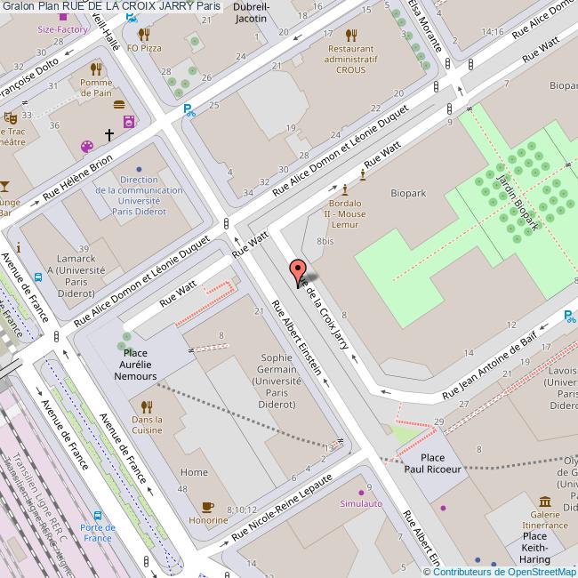 Rue de la CROIX JARRY Paris