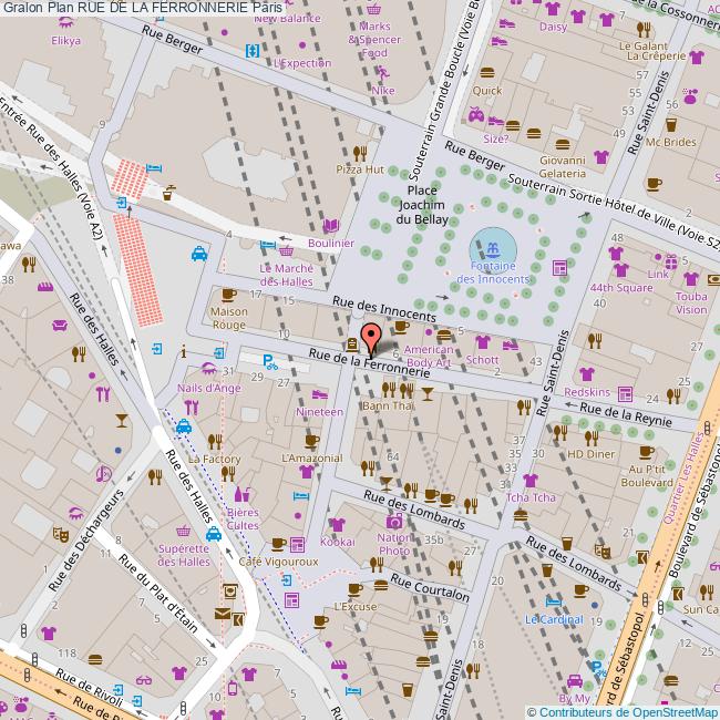 plan Rue de la  FERRONNERIE