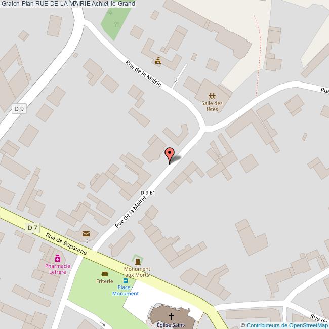 Rue de la MAIRIE AchietleGrand