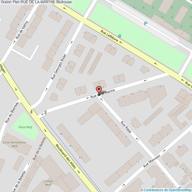 Rue de la MARTRE Mulhouse