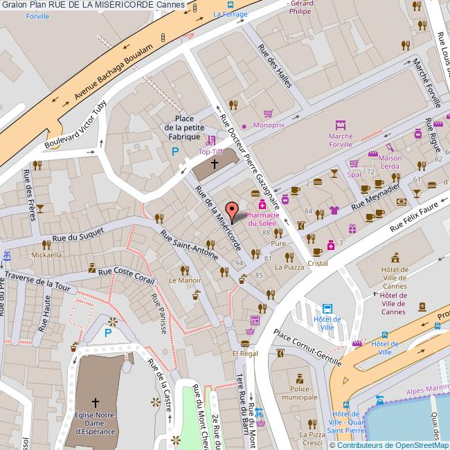 plan Rue de la  MISÉRICORDE