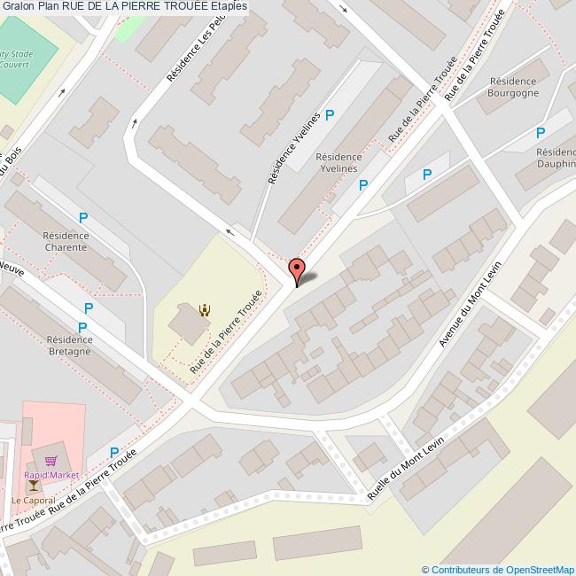 plan Rue de la  PIERRE TROUÉE