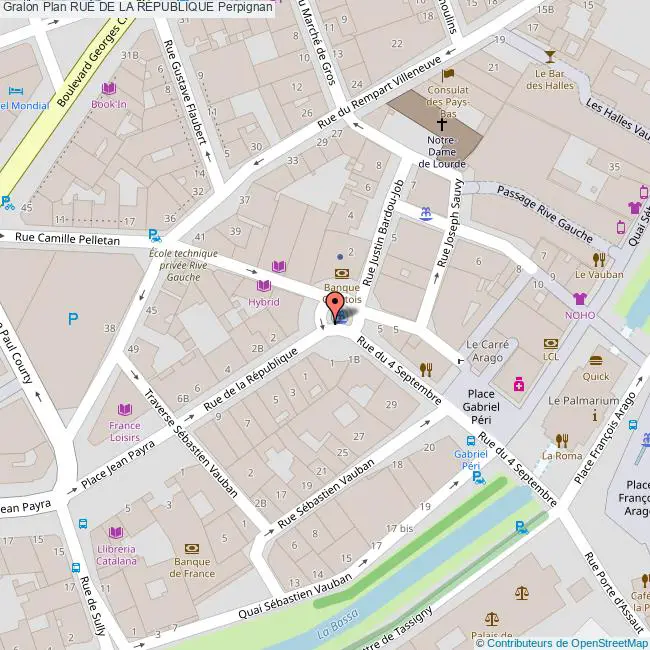 plan Rue de la  RÉPUBLIQUE