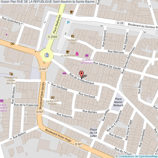 Rue de la RÉPUBLIQUE SaintMaximinlaSainteBaume