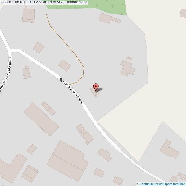 Rue de la VOIE ROMAINE Ramonchamp