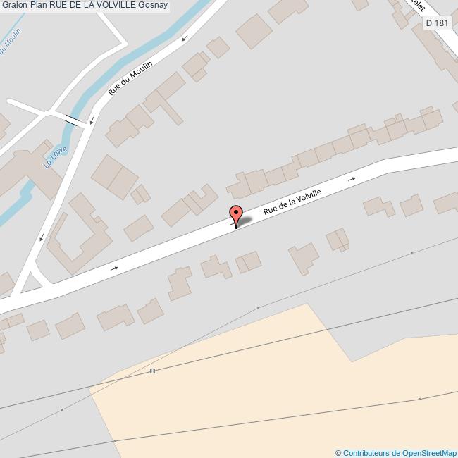 plan Rue de la  VOLVILLE