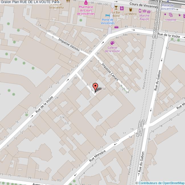 Rue de la VOUTE Paris