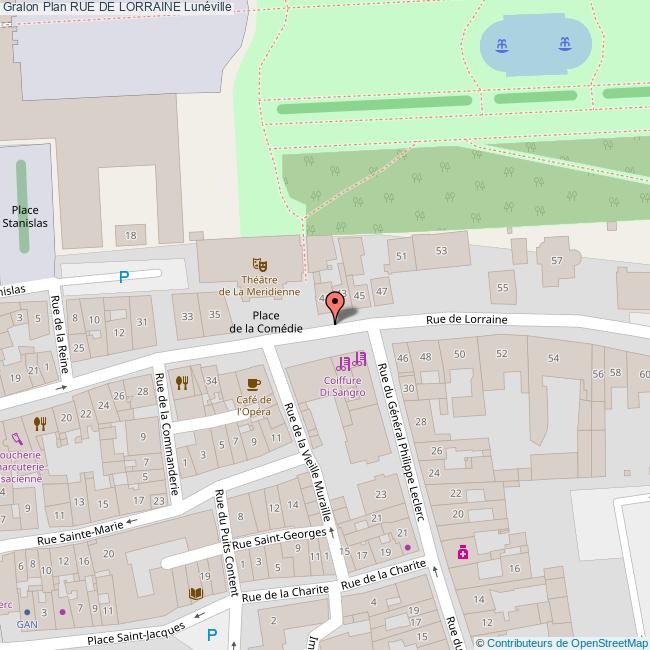 Rue de LORRAINE Lunéville