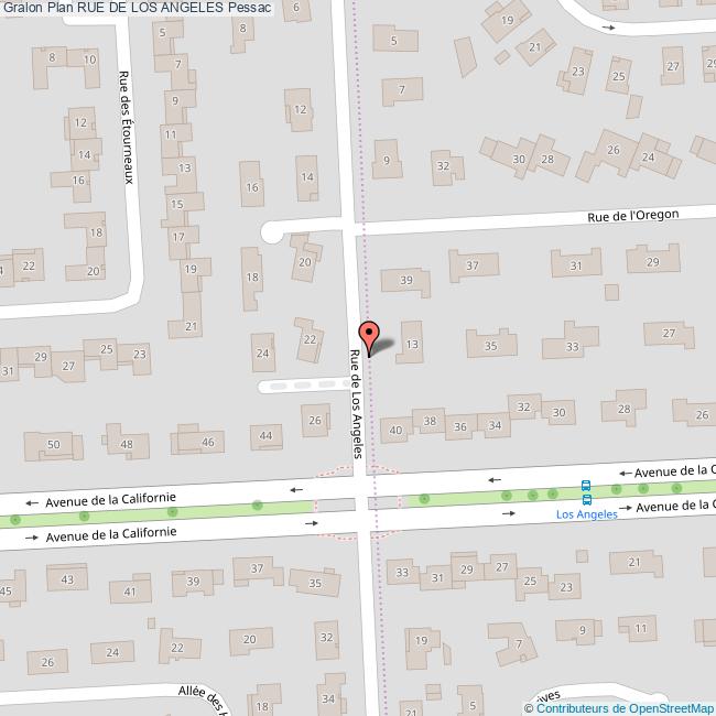 Rue de LOS ANGELES Pessac