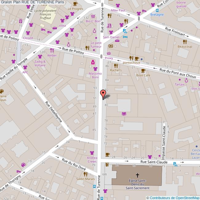 Rue de TURENNE Paris