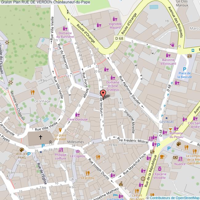 Rue de VERDUN Châteauneuf-du-Pape