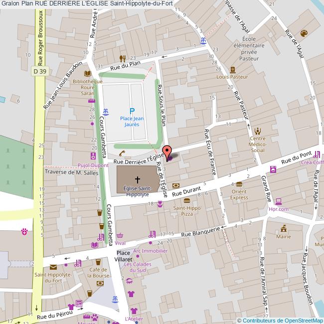 Rue DERRIÈRE L'ÉGLISE SaintHippolyteduFort