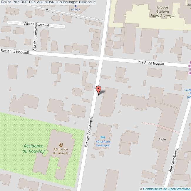 Rue des ABONDANCES BoulogneBillancourt