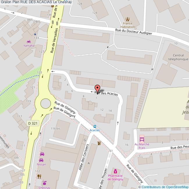 Rue des ACACIAS Le Chesnay