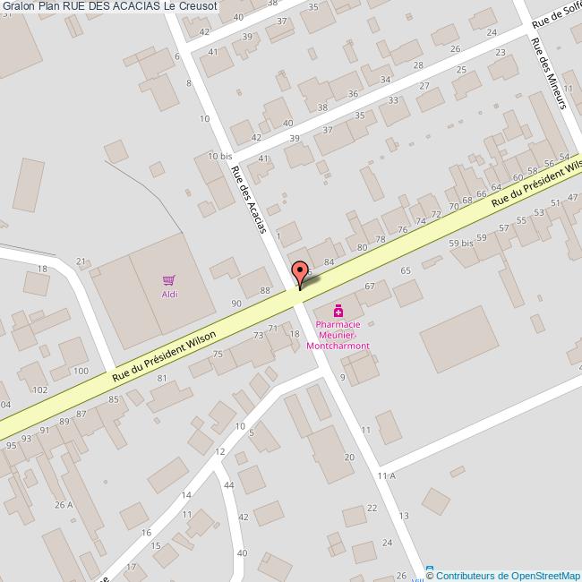 plan Rue des  ACACIAS