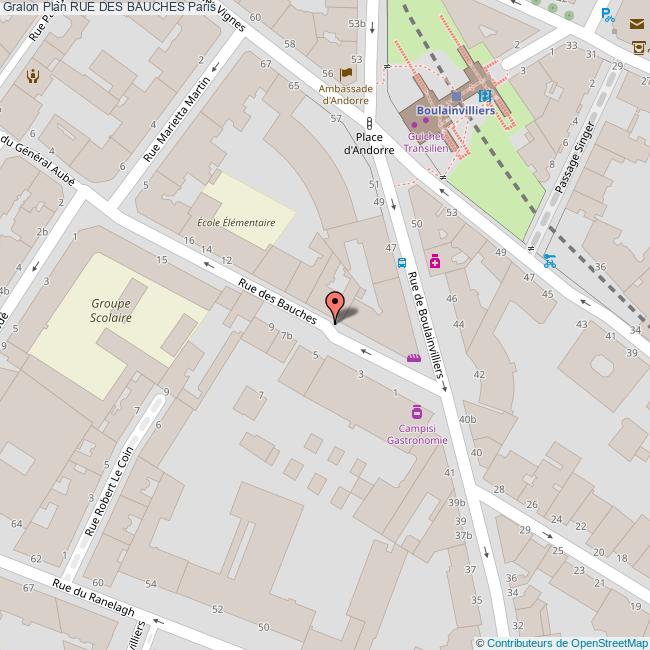 plan Rue des  BAUCHES