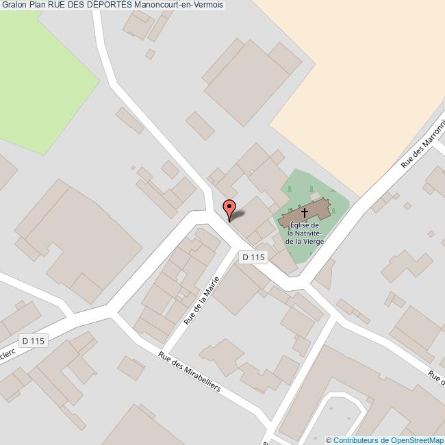 Rue des DÉPORTÉS ManoncourtenVermois