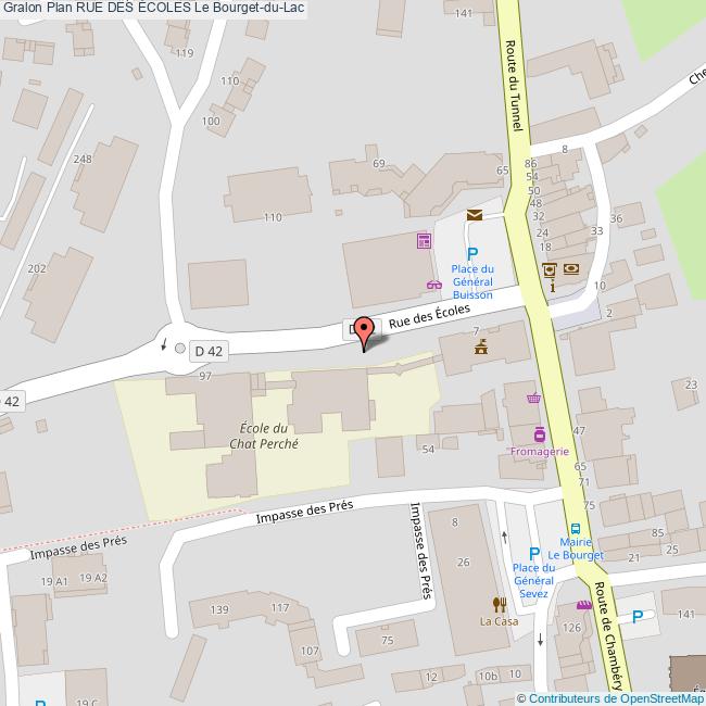 Rue des ÉCOLES Le BourgetduLac