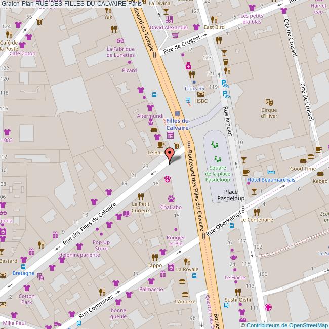 Rue des FILLES DU CALVAIRE Paris